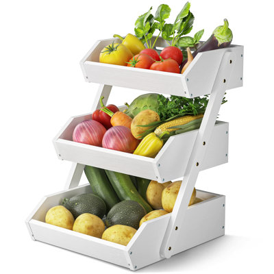 August Grove Bamboo Fruit Basket