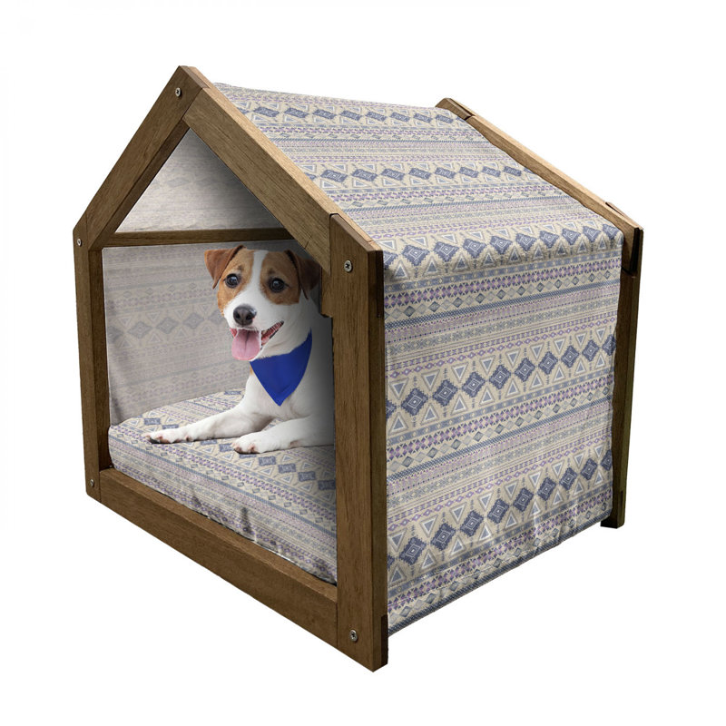 Niche pour chien en bois, H 32,28 po x l 39,37 po x P 28,35 po