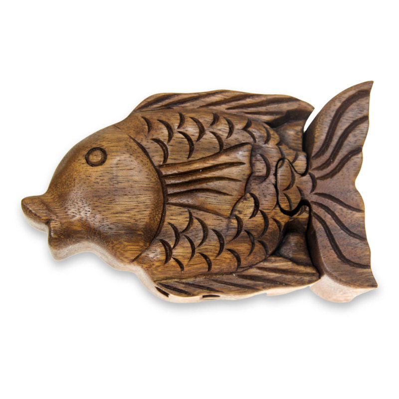 Boîte à puzzle en bois pacific fish Stalcup