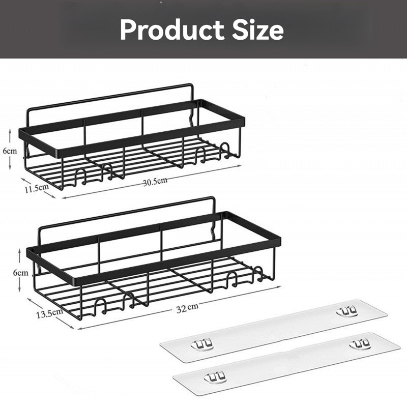 Shower Caddy No Drilling Rust-Proof 2 Pack