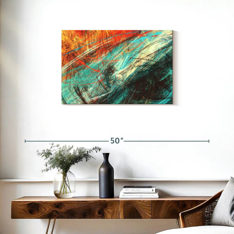Avery Elemental Clash Abstract, 20" H x 30" W