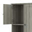 Grande armoire de rangement avec panier rabattable, tablettes réglables et 2 portes-1047697523