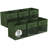 Sorbus 13" Large Storage Bin with Clear Window – 6-Pack Foldable Fabric Organizers, Dark Green-115317414