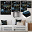 Black And Blue Temporal Trajectory - Geometric Metal Wall Art-567153590