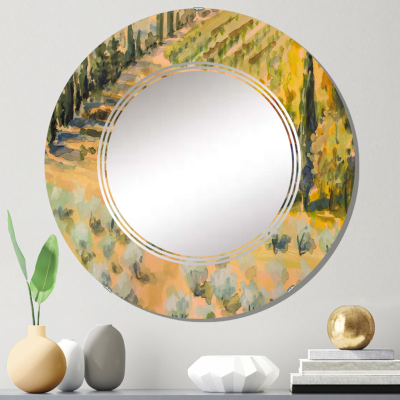 Miroir de salle de bain mural rond, 24 po x 24 po