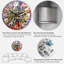 Horloge murale bohème et éclectique, impression multicolore abstraite-612362789