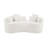 Boneless 66.9" Curved Loveseat Sofa Teddy Fabric Compact Couch for Small Spaces-933174501