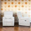 Fauteuil inclinable électrique pivotant à 270 ° - commande à bouton tactile - charge USB - support moelleux - assemblage facile?-115753315