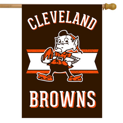 Retro Cleveland Browns Licensed NFL House Flag