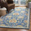 Tapis brun / bleu en laine touffeté à la main Cranmore-20196746