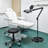 55'' Black LED Task Floor Lamp