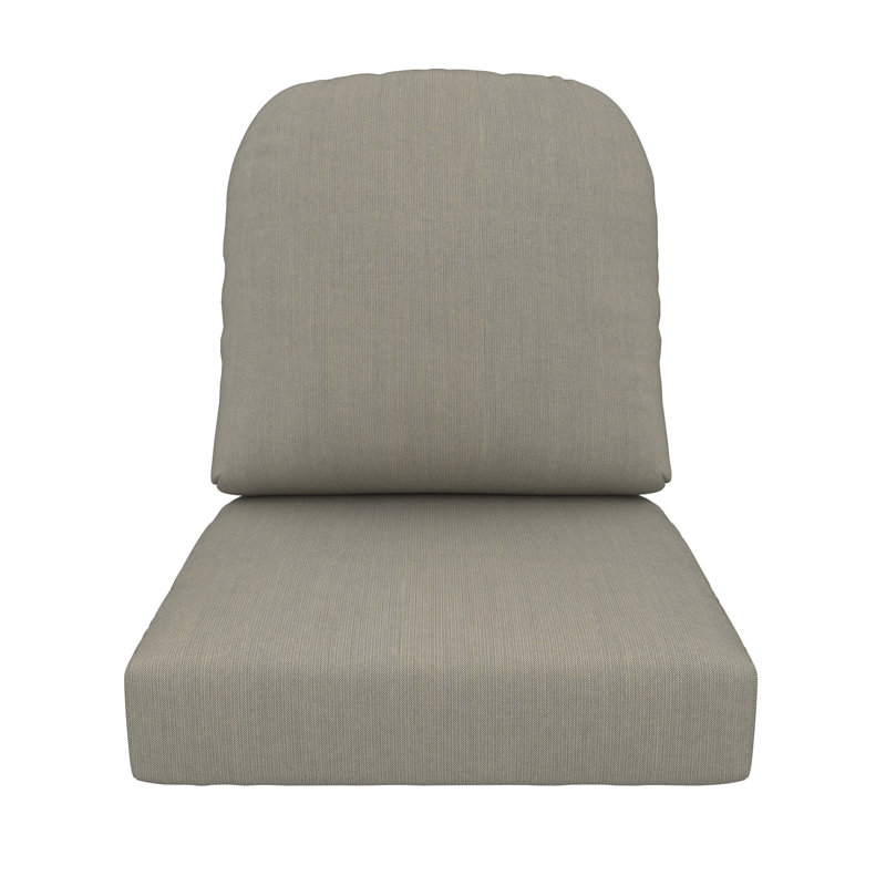Outdoor Sunbrella® Seat/Back Cushion, Spectrum Dove Sunbrella® Plainweave