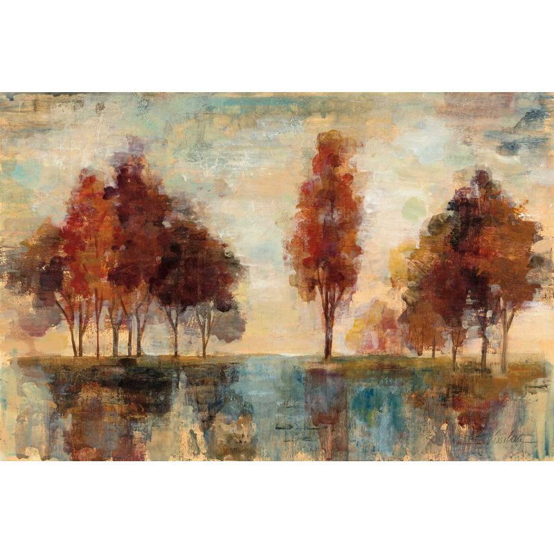Champ et forêt, H 32 po x l 48 po x P 1,25 po