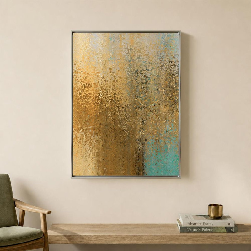 Psaume 117: louange et gloire par Mark Lawrence - impression sur toile, 18 po x 24 po / cadre argent flottant plat