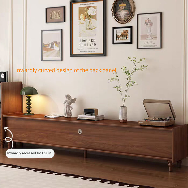Light luxury Arch Storage TV Stand, 17.32"H x 62.99"L x 13.77"W