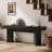 47" Wooden Entryway Bench, Farmhouse Shoe Bench-411580769