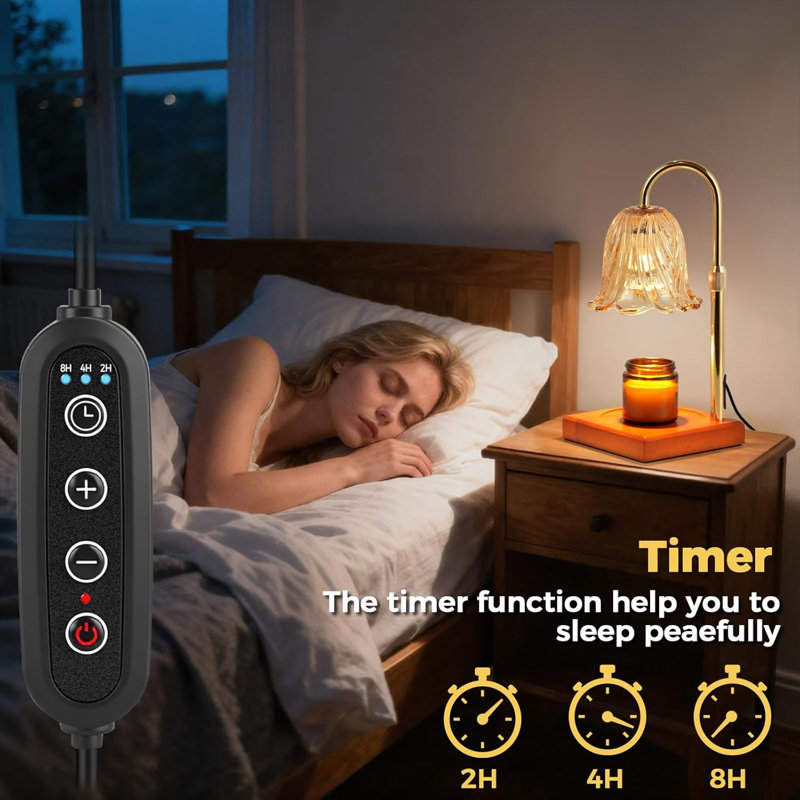 Candle Heating Lamp With Timed Dimming