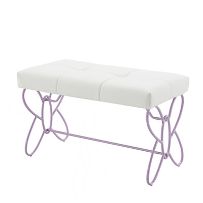 Banc élégant avec design papillon