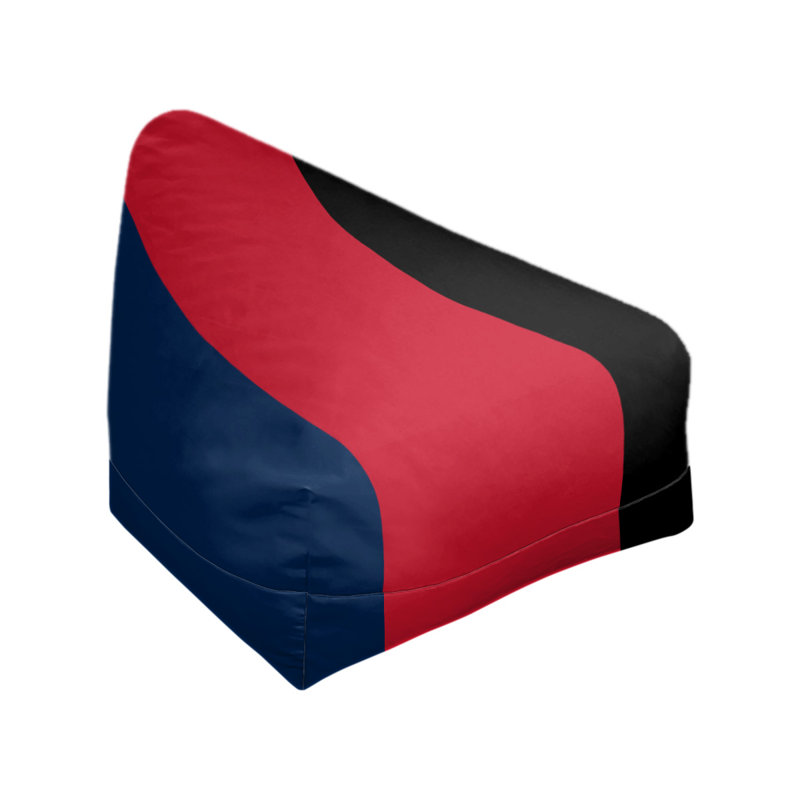 Classic Bean Bag, 42" H x 38" W x 31" D, Blue/Red/Black