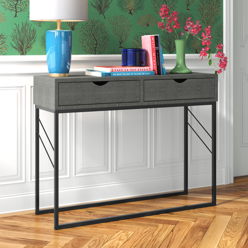 Calume Console Table, Grey