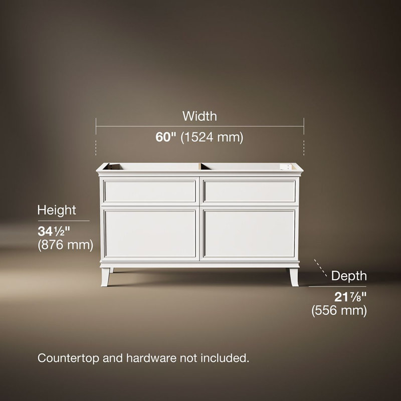 Artifacts Vanity 60 Inches, Linen White