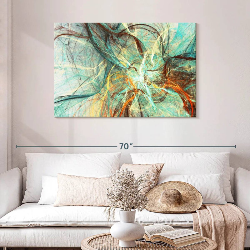 Avery Underwater Currents Abstract, 30" H x 45" W