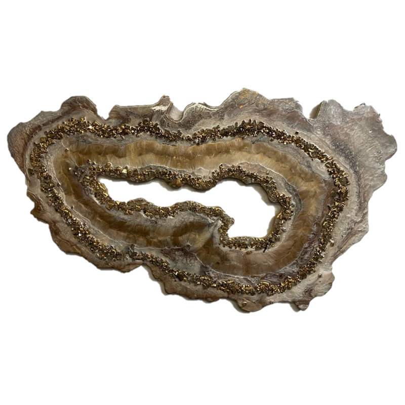 Handmade Modern Abstract Wall Decor on Resin