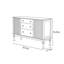 Table de buffet à porte roulante de style américain-124915708
