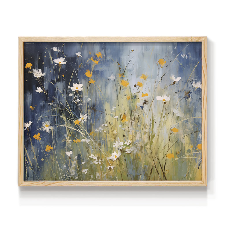 Série florale - CXLV - reproduction encadrée, Naturel, H 11 po x l 14 po