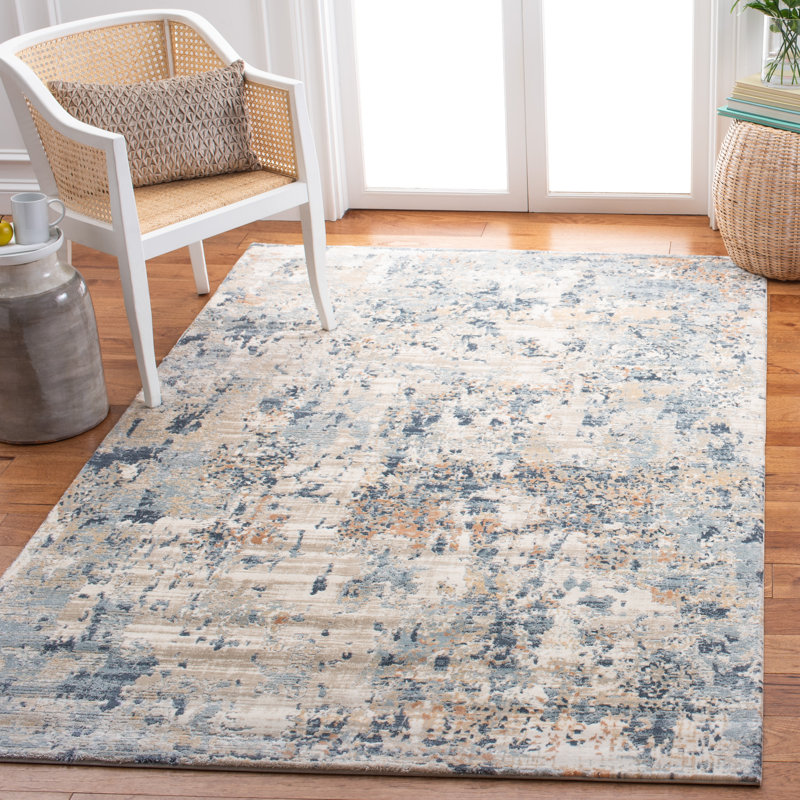 Anja Performance Abstract Rug, Rectangle 4' x 6'