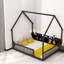 Lits doubles avec rangement, lit en bois de pin pour maison moderne