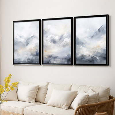 LANDSCAPES Series CCXXXVII - Toile tendue avec châssis sur mesure - 3 pièces