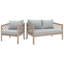 Barrett Eucalyptus 3 - Person Patio Conversation Set with Cushions