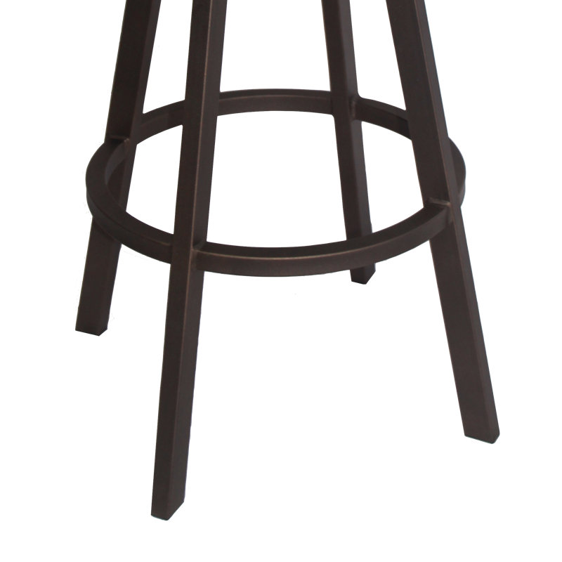 Swivel Upholstered Faux Leather Counter Stool, Bar Stool (30" Seat Height)