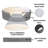 Faux Sherpa & Suede Oval Dog Bed-27272263-49233117