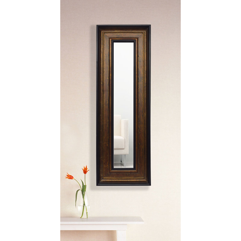 Kincannon Wood Flat Wall Mirror, 24.75" H x 12.75" W