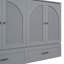 Grand lit escamotable avec grands tiroirs, gris-1045532418-1045532417