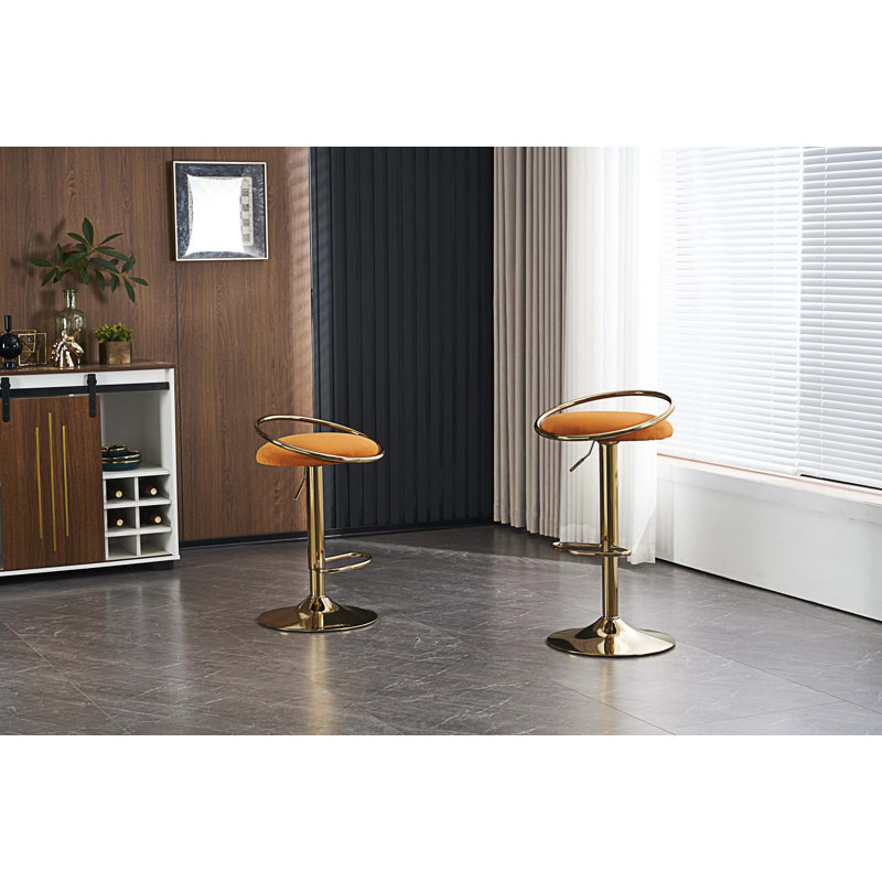 Tabouret Rhian, Orange