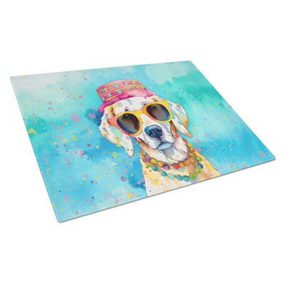 Grande planche à découper en verre Hippie Dawg