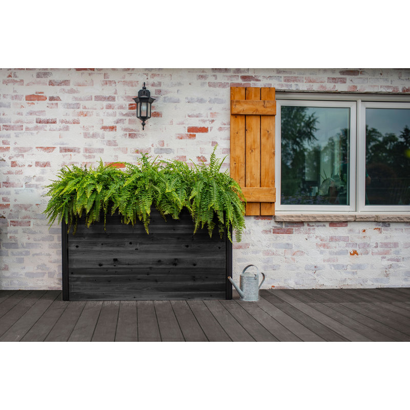 Pot à fleurs Mezza Parklette, H 32,25 po x l 59 po x P 16,13 po, Gris anthracite