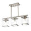 Luminaire suspendu rectangulaire à 3 lumières pour îlot de cuisine Wanston-201932624