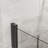 34"X 72" Bifold Frameless Glass Shower Door 1/4 Inch Tempered Clear Glass Pivot Swing Shower Panel In Black Finish, Foldable-123210069