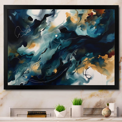Impression sur toile Fairlawn Blue and White Marble