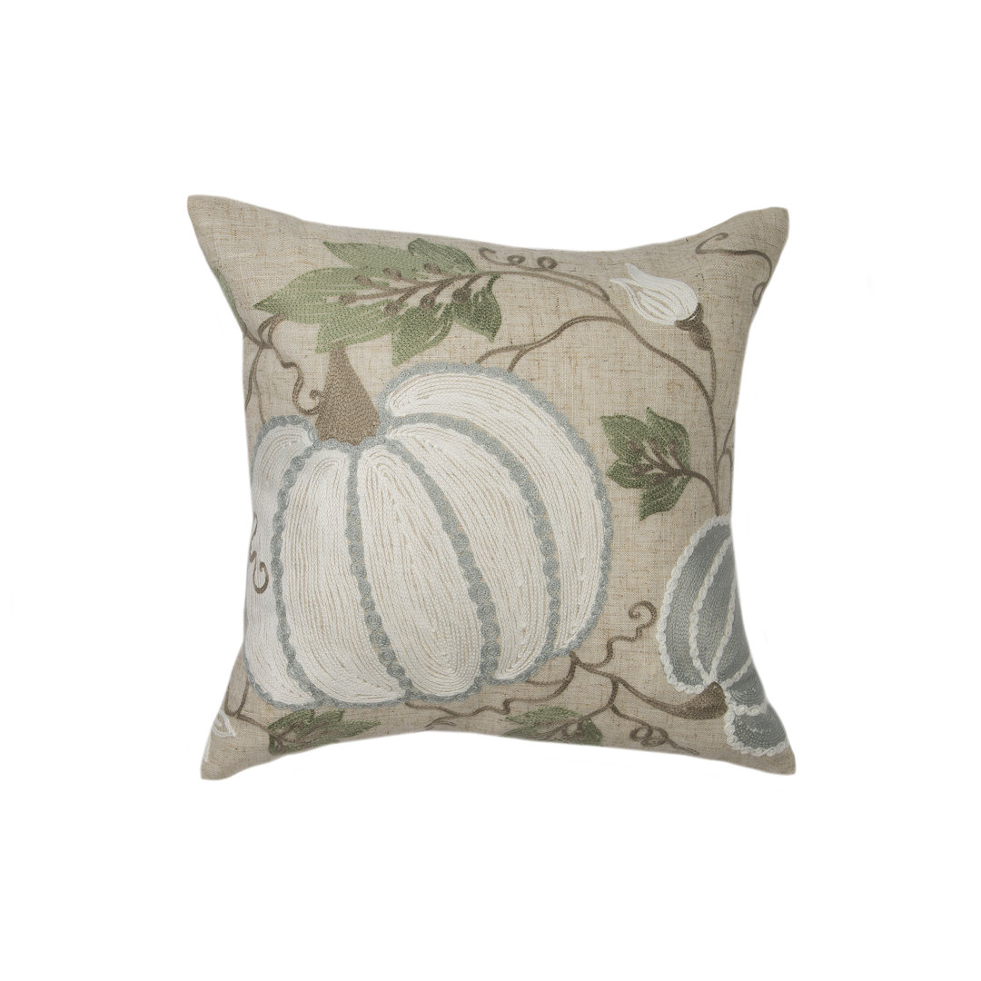 Embroidered Throw Pillow Manor Luxe