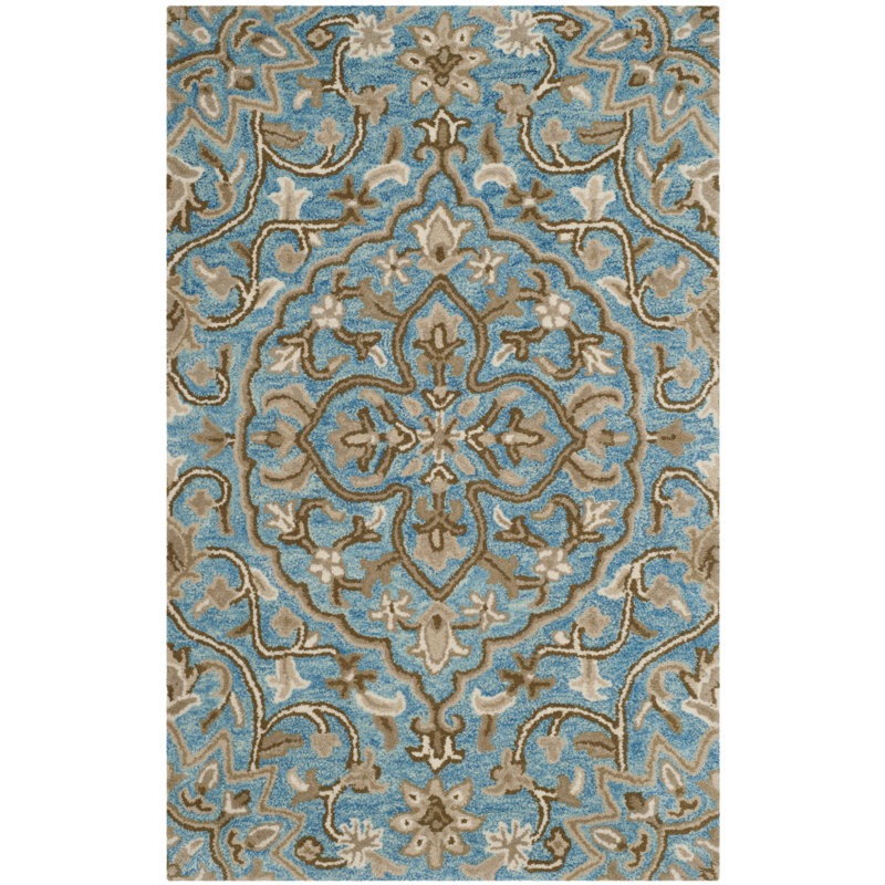 Harger Hand Tufted Wool Oriental Rug, Rectangle 2'6" x 4'
