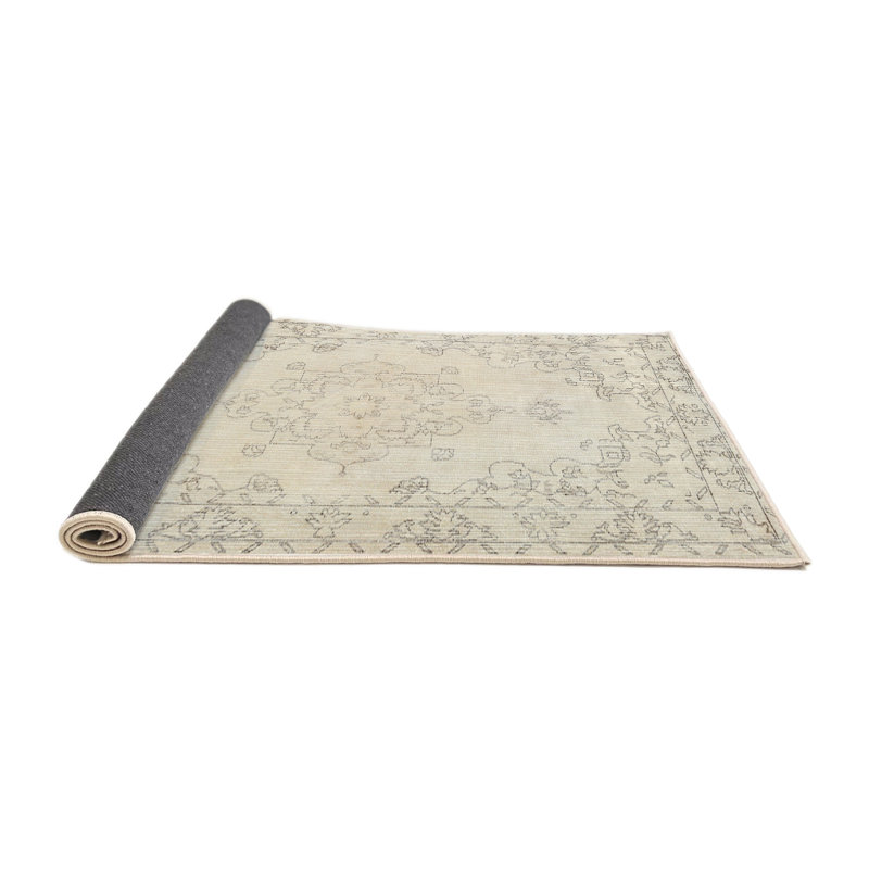 Tapis traditionnel crème / gris Mcconkey, Carré 7 pi