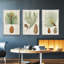 Antique Pine Cones II - 3 pièces, impression sur toile-97759062-97759061
