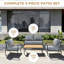 Ensemble de mobilier d'extérieur 4 pièces 4 pièces