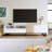 Modern TV Stand For 80'' TV With Double Storage Space, Media Console Table, Entertainment Center With Drop Down Door-1206226745