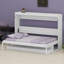 Lit escamotable avec rangement, armoire-lit pliable avec coiffeuse, miroir central et 2 tiroirs latéraux-2104422767